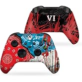 DreamController G. T. A. 6 Custom X-box Controller Wireless compatible with X-box One/Series X/S Customized in USA with Permanent HYDRO-DIP Printing (NOT JUST A SKIN)