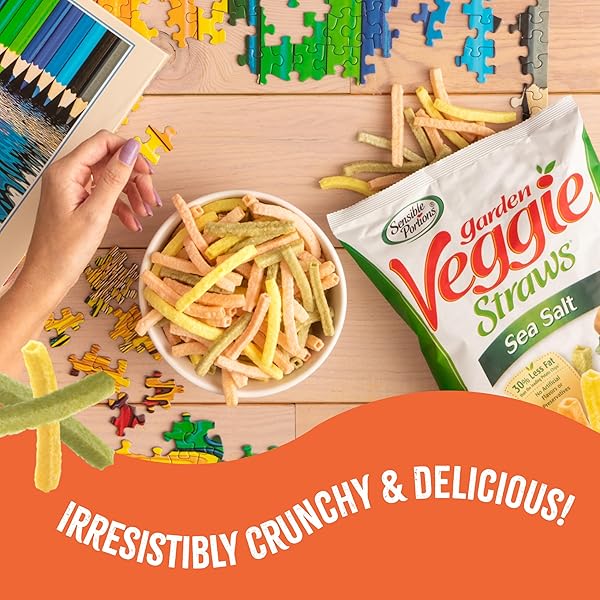 SENSIBLE PORTIONS GARDEN VEGGIE SNACKS – VEGGIE STRAWS VARIETY PACK, 18CT POLYBAG (PACK OF 1)