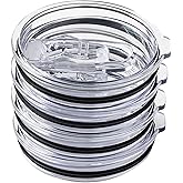 Silver Buffalo 4 Pack Replacement Lids for 40 Ounce Stainless Steel Tumbler