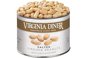 Virginia Diner - Gourmet Natural Extra Large Salted Virginia Peanuts, 18 Ounce