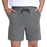 Pepypepy Men’s Shorts 100% Cotton with Pockets – Lightweight, Soft Athletic Shorts for Lounge, Sleep, Workout