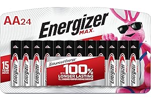 Energizer AA Batteries, MAX Double AA Battery Alkaline, 24 Count