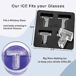 DRINKSPLINKS Silicone Ice Cube Mold Tray - Custom