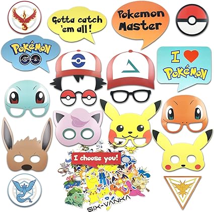 Amazon Com Six Vanka Party Supplies 19pcs Photobooth Props And