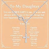 Myfresty 925 Sterling Silver Infinity Cross Necklace, Mini 18K White Gold Plated Small Danity Cross Necklace Confirmation Baptism Easter Religious Christian Gifts for Women Mom Sister Daughter Friend Niece