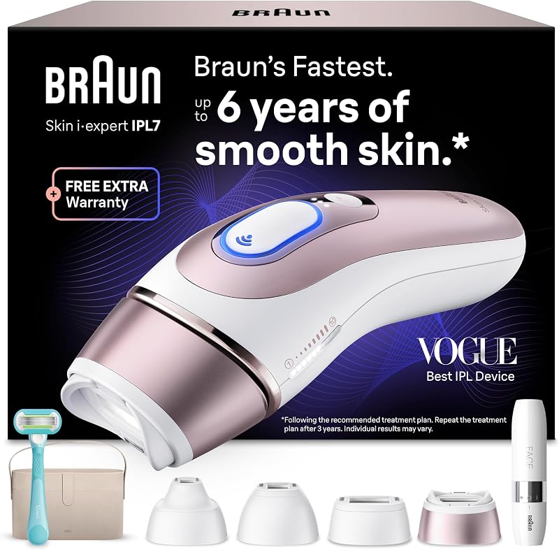 Epilateur Lumiere Pulsee Intelligent Skin i·expert PL7442, Blanc