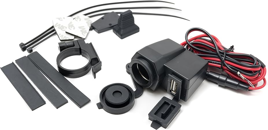 Amazon バイク用 防水シガーソケット Usb端子 スマホ ナビ等の使用に バイク用通信機器 Gps 車 バイク