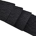 PAWZIDEA Activated Carbon Filter Replacement for Pet Waste Trash Cans Wall Mounted, 3.15"*3.15" Square Thick Deodorizing Carbon Filters, 4-Pack, Replace every Month