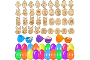 MEDOORE 36 Set Easter Basket Egg Tokens with Unfilled Easter Eggs for Egg Hunt, Include 36 PCS Easter Tokens with Engraved Sayings and 36 PCS Fillable Easter Eggs for Easter Egg Hunt Prize Games Party favors