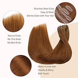 GOO GOO Clip in Hair Extensions Real Human