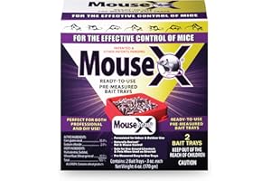 ECOCLEAR PRODUCTS PEOPLE, PETS & WILDLIFE EcoClear Products 620107, MouseX Ready-To-Use Pre-Measured 3 oz. Bait Trays, 2-Pack
