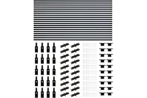 LRAEMXG 66FT H Track Lighting Rails Black, H Type Track Lighting Rails Kit with End Caps and Live End Feed Connector, Compati