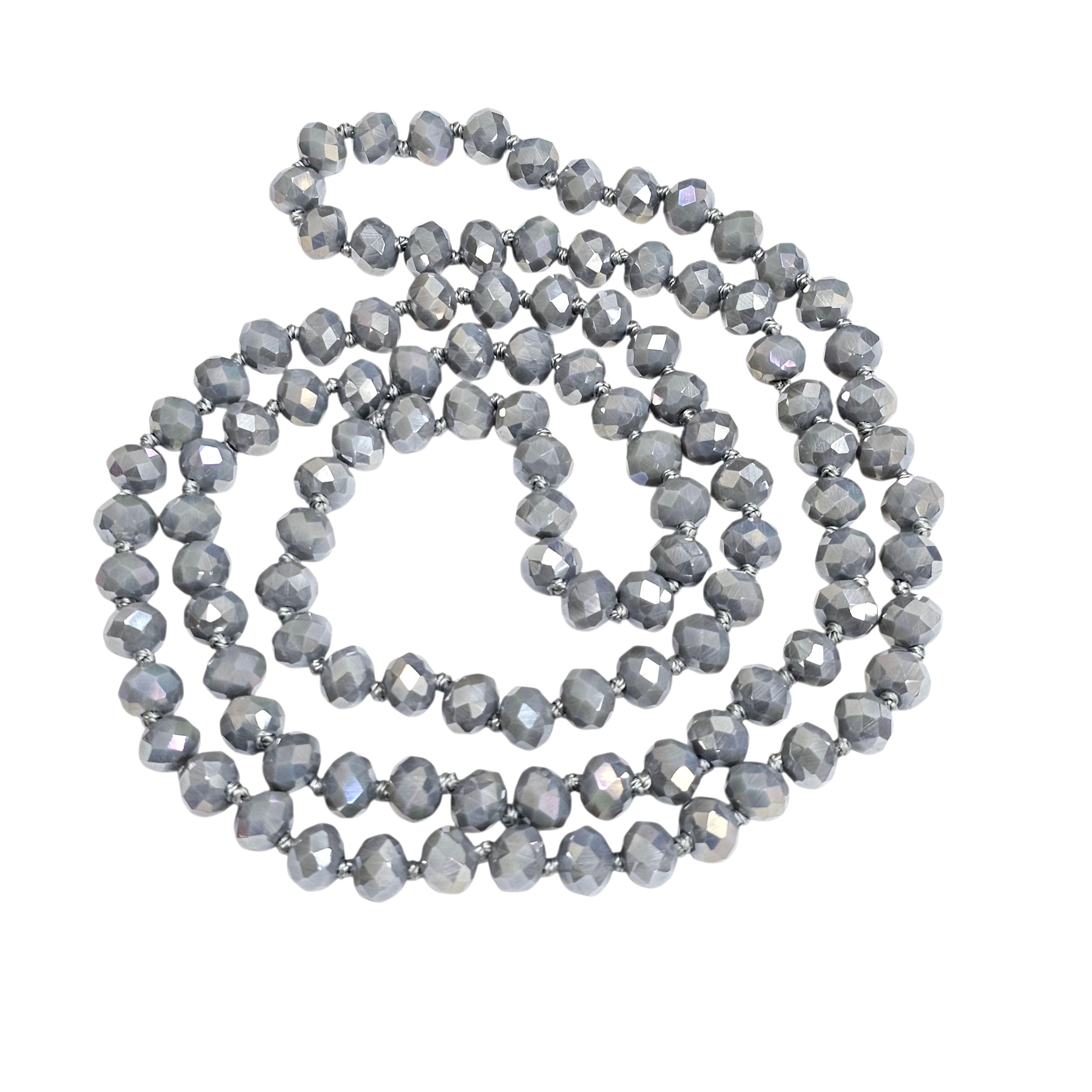 Treasure Bay Womens Long Sweater Chain Necklace Crystal Beaded Necklace