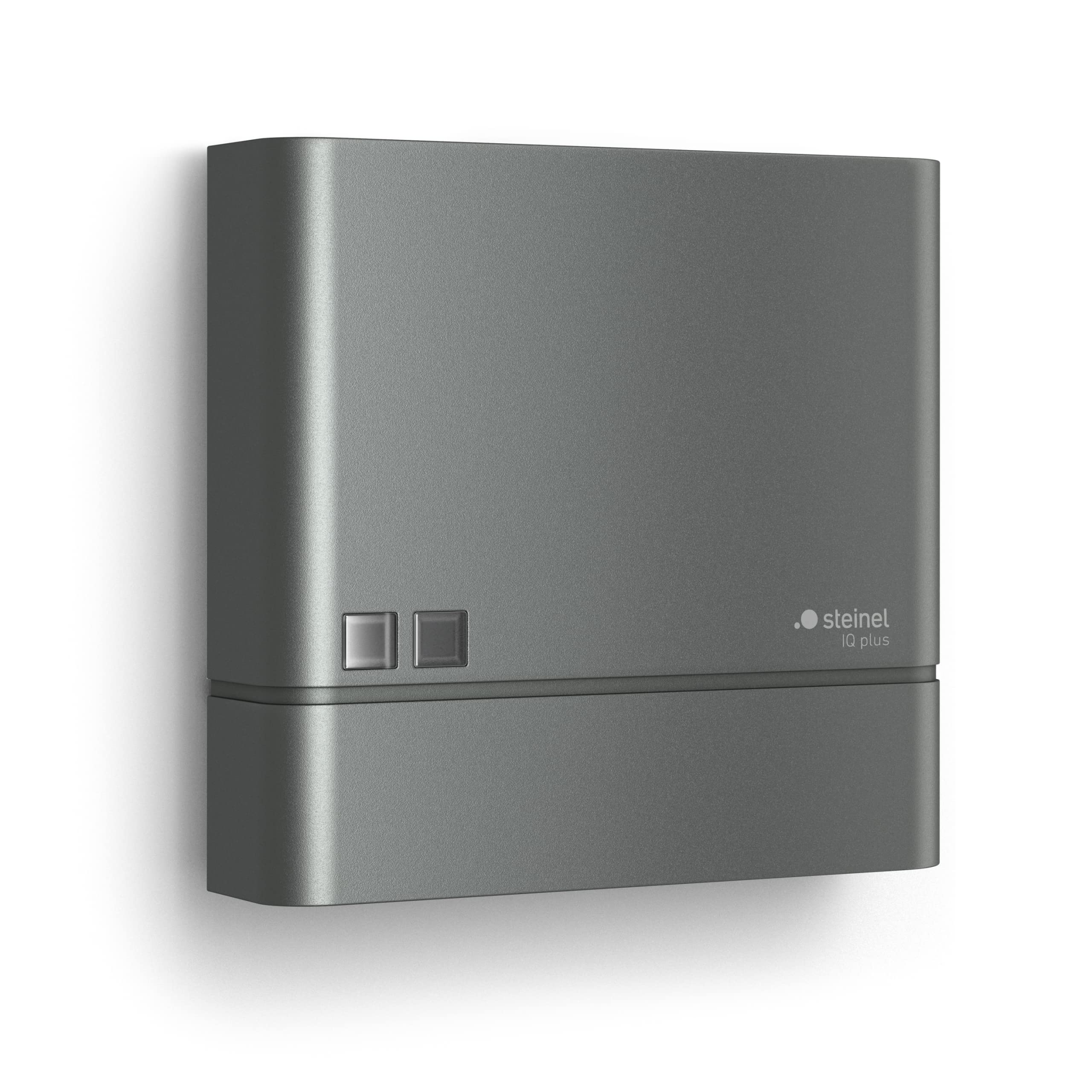 Steinel NightmatIQ Plus Twilight Sensor Anthracite, Smart Twilight Switch, 1000 W, Dusk to Dawn Timer, App Operated