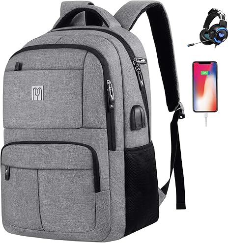 Senderismo Mochila Escolar Con Puerto De Carga Usb Para Trabajo Escuela Oxford Para Hombre Mochila Para Ordenador Portatil De 15 6 Pulgadas Viajes Mujer Camping Trabajo Viajes Mochilas Para Portatiles Y Netbooks