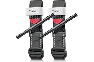 MUSUMEN Tourniquet,Military Tourniquet with Reinforced Windlass Rod - One-Handed Spinning Design for Quick and Easy Blood Stop in Emergency First Aid - Essential Equipment for Medical Kits TQ (Black-2pack)