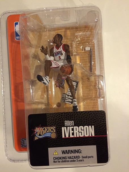Amazon マクファーレン ｎｂａ ３インチ フィギュア コレクターズクラブ限定 アレン アイバーソン フィラデルフィアフィア 76ers フィギュア ドール 通販