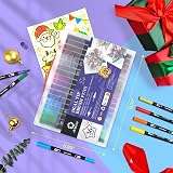 Artecho 36 Dual Tip Brush Pens - Nylon Tip Dual-Line Markers for Artists view 6