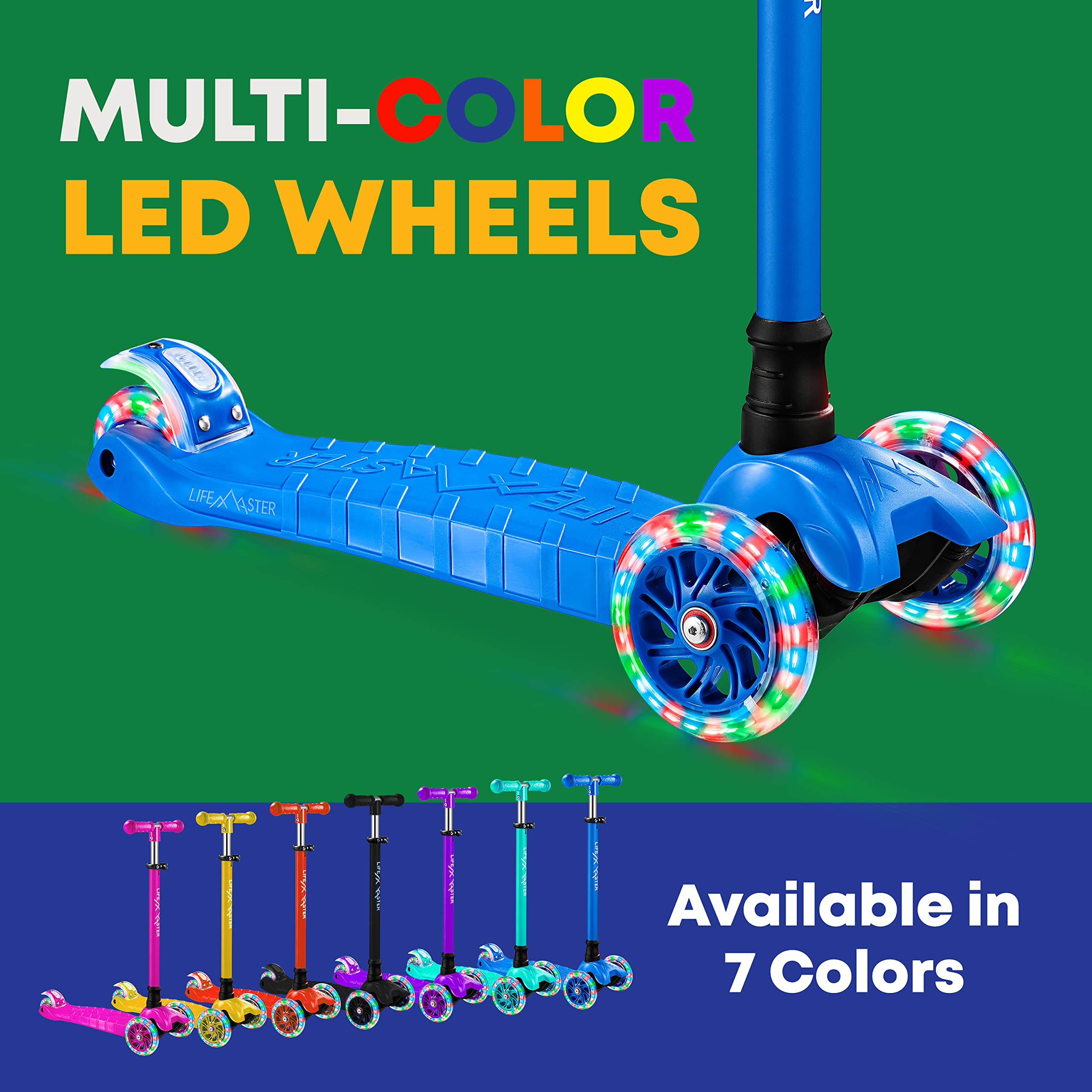 Trottinette Spark Core 3 Roues Enfant - Lumières LED Multicolores - Roues Qui S'allument - Neuf