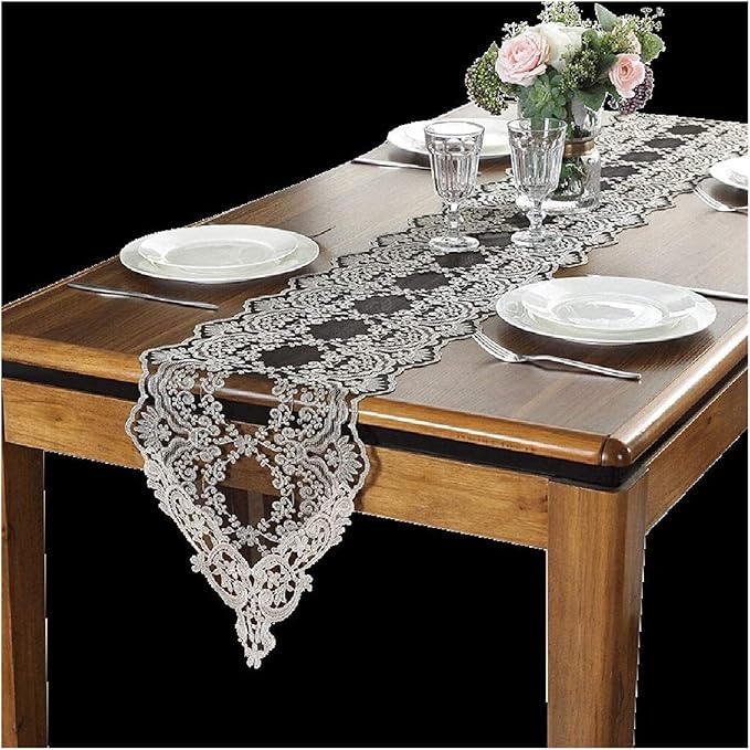 Farmhouse table runner Table Runners Black Table Runners for Table European Lace Coffee Table