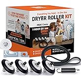 For LG Dryer Roller Kit 4581EL2002L Lg Dryer Drum Roller Kit Idler Pulley 4581EL2002C Bearing Version 4400EL2001A 4561el3002a Dryer Belt Replacement Kenmore Dryer Belt Rollers (7PCS)