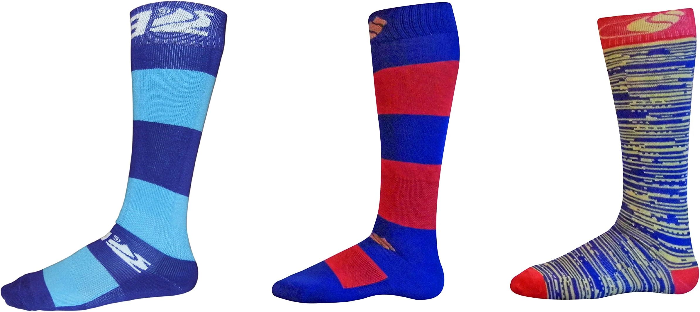 Bonfire Sport Premium Snowboard Socks / Ski Socks ✓ Pack of 3 Pairs ✓ Adult Unisex Mens Womens ✓ Midweight Performance Winter Sport Snowbording Socks Compression Arch (Pack of 3, S / M)