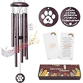 Pet Memorial Gifts for Loss of Dog, 25 inch pet Memorial Wind Chimes, Loss of Dogs Sympathy Gift, Dog Remembrance Gift, Bereavement Gifts Dogs, in Memory of Pets Wind Chimes for Outside Garden