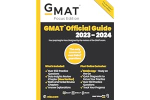 GMAT Official Guide 2023-2024, Focus Edition: Includes Book + Online Question Bank + Digital Flashcards + Mobile App