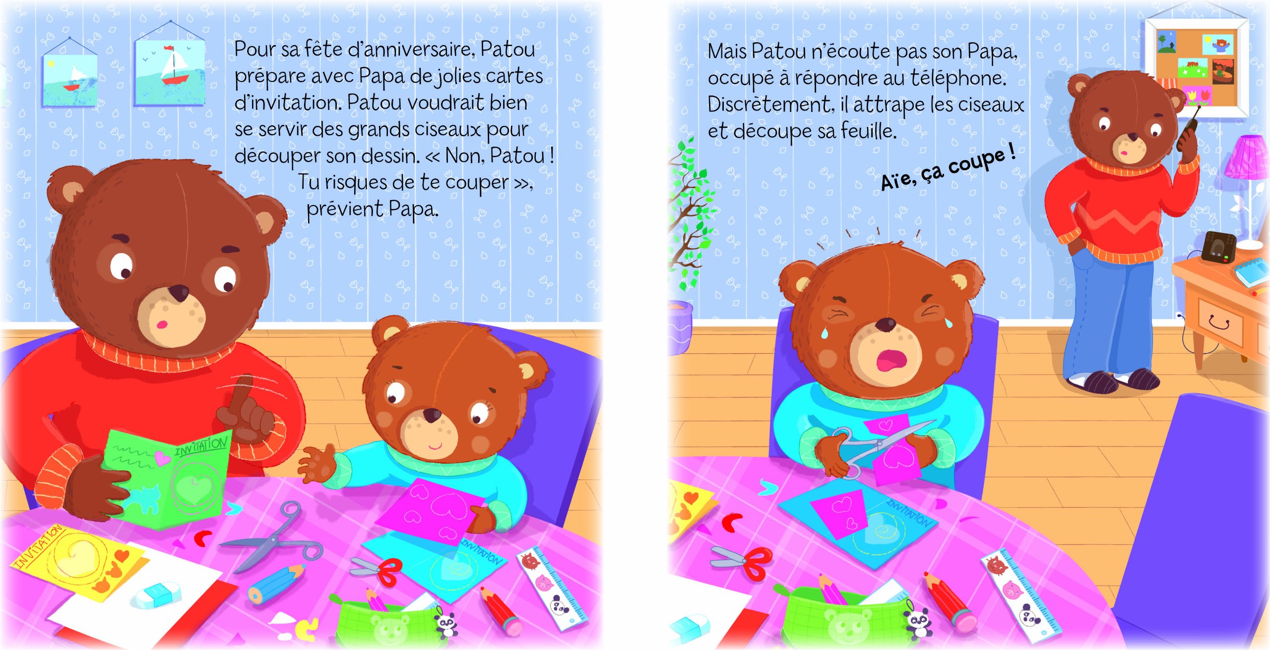 Aie Ca Coupe Les Petits Bobos French Edition Beaumont Emilie Bellier Sophie Follio Vrel Rozenn Amazon Com Books