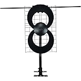 Antennas Direct ClearStream 2V TV Antenna, 60+ Mile Range, UHF/VHF, Multi-directional, Indoor, Attic, Outdoor, Mast w/Pivotin