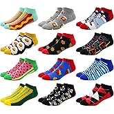 GLCMXMART Mens Fun Ankle Socks,Crazy Funny Cool Funky Colorful Novelty Silly Graphic Patterned Socks Gift for Men