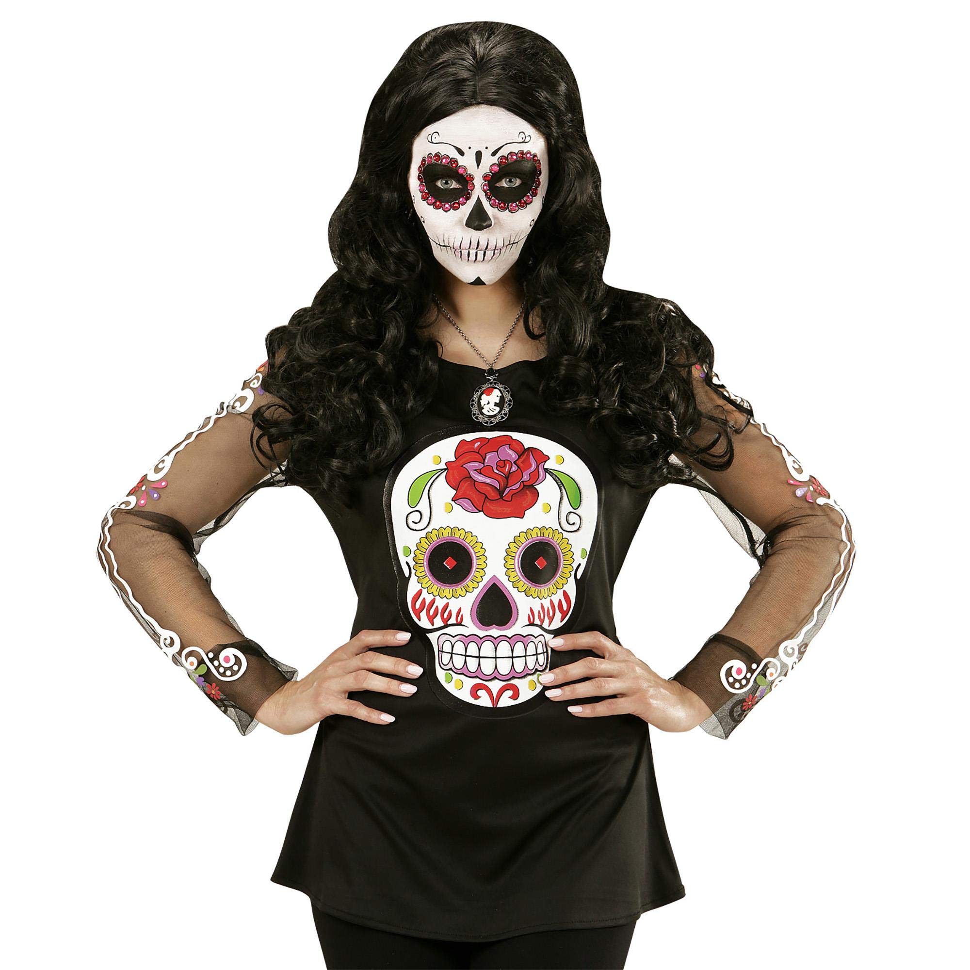 Widmann Colourful Da de los Muertos t-shirt for women