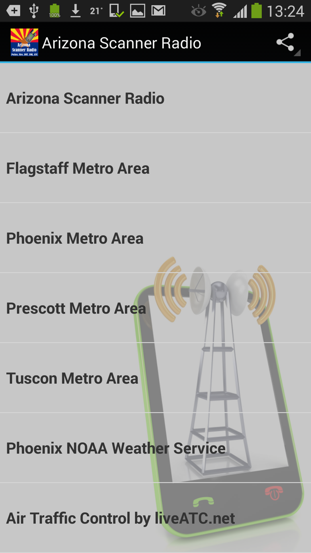 Arizona Scanner Radio - Police, Fire, EMS, EMT, ATC:Amazon.com:Appstore ...