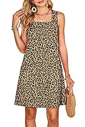 OFEEFAN Leopard Print Dress Cheetah Summer 2025