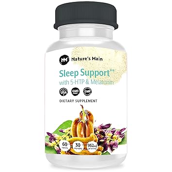 Sleep Aids for Adults Extra Strength ǀ Sleeping Pills with Melatonin, L-Theanine, 5htp 100mg, GABA...