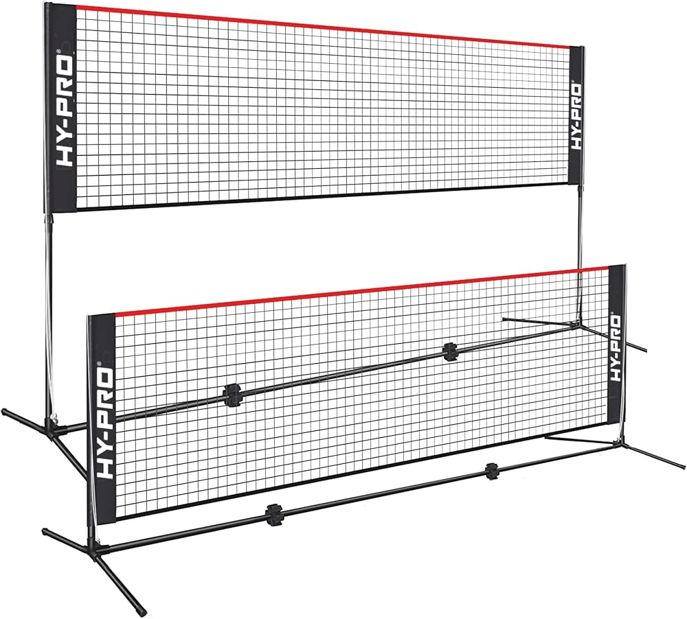 Hy-Pro Adjustable Height Net 3-5.2 ft, 4m Width, Portable Net Set