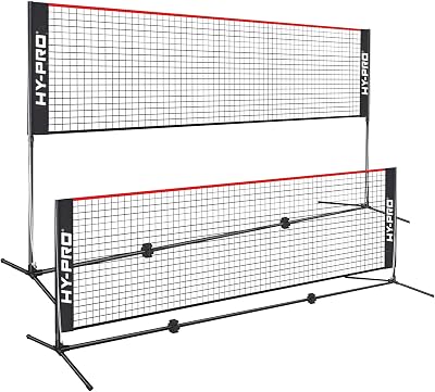 Hy-Pro Adjustable Height Net 3-5.2 ft, 4m Width, Portable Net Set