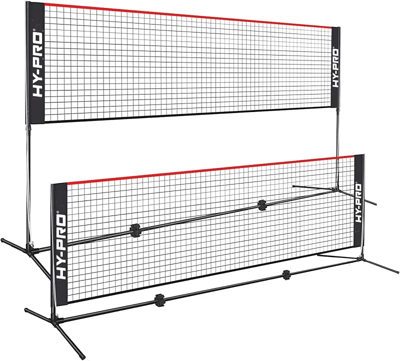 Hy-Pro Adjustable Height Net 3-5.2 ft, 4m Width, Portable Net Set