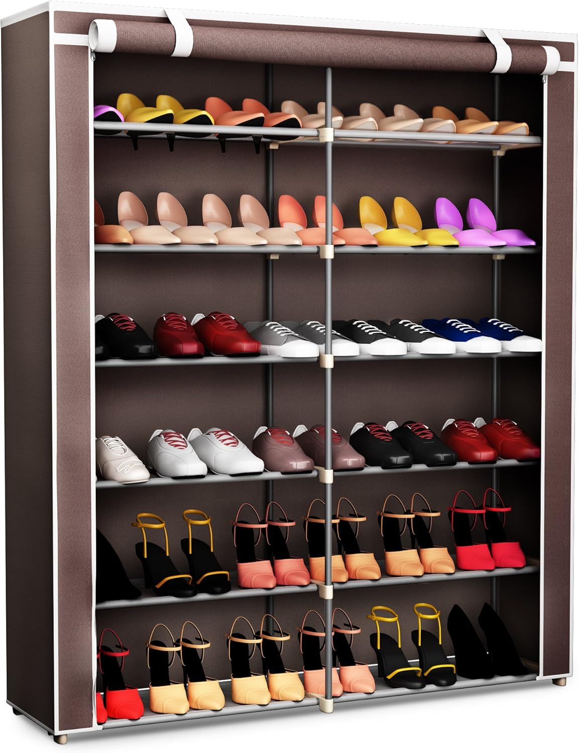 bamboo shoe rack amazon on Amazon Com Shoe Rack 36 Pairs Organizer Storage Bench Organize Your Closet Cabinet Or Entryway Easy To Assemble No Tools Required Home Kitchen