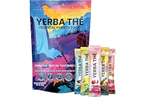 ANCIENT DIOSA Yerba Mate Powder - Gut Health Support Drink - Probiotics & Prebiotics - Reduce Brain Fog, Relaxation & Focus - Natural Yerba Mate Clean Energy - Mixed Fruit Flavors - Sugar-Free - 30 Sachets