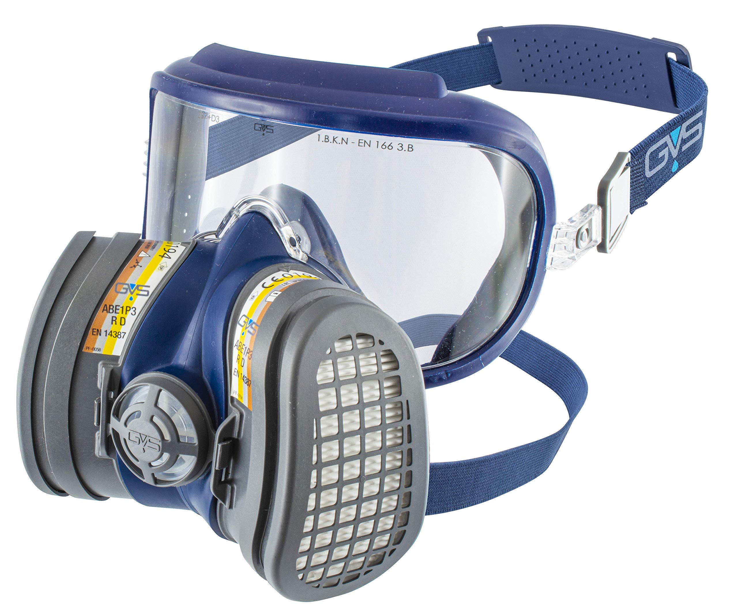 GVS SPR584 Elipse Integra Mask with ABE1P3 Filters for Organic, Inorganic and Chemical Gases and Dust, M/L