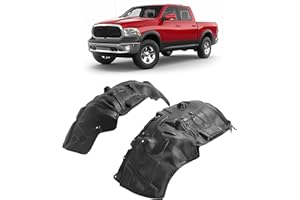 JMTAAT Front Pair Fender Liner Inner Panel Compatible with 2009-2024 Dodge Ram 1500 Classic Replace for CH1249152 CH1248152 68110686AE 68110687AE Wheel Liner Splash Shields Guard
