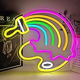 Jeanchrl Art Neon Sign Dimmable Classroom Neon Light for Wall Decor Paint Light Up Sign for Classroom Colorful LED Light Sign Wall Decor Back to School Gifts for Teacher Students