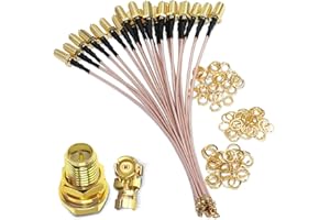 RP-SMA to IPX Coax Cable TUOLNK UFL U.FL IPEX to RPSMA Female Coaxial for Mini PCI WiFi Antenna Extension Antenna Cable 4inch