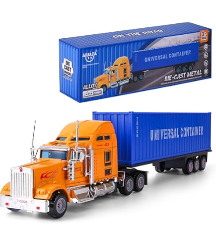 Amazon.com: 20Ft Container Chassis Semi Trailer for 1/14 Scale DIY