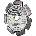 Delta Diamond Ripper Pro Premium 4 Inch X .250 Crack Chaser Diamond Blade, 7/8"-5/8" Arbor, V Shaped for Crack Repair in Concrete, Asphalt (4" X 1/4")