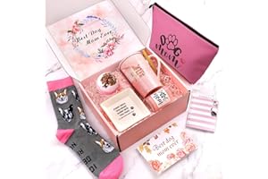 WOMRICH Dog Mom Gifts for Women, Mothers Day Gifts, Dog Lovers Gifts for Dog Lovers Women, Mothers Day Gift Basket, Dog Themed Gift Basket, Birthday Gifts for Women, Mom, Sister, Wife, Unique Gifts for Women