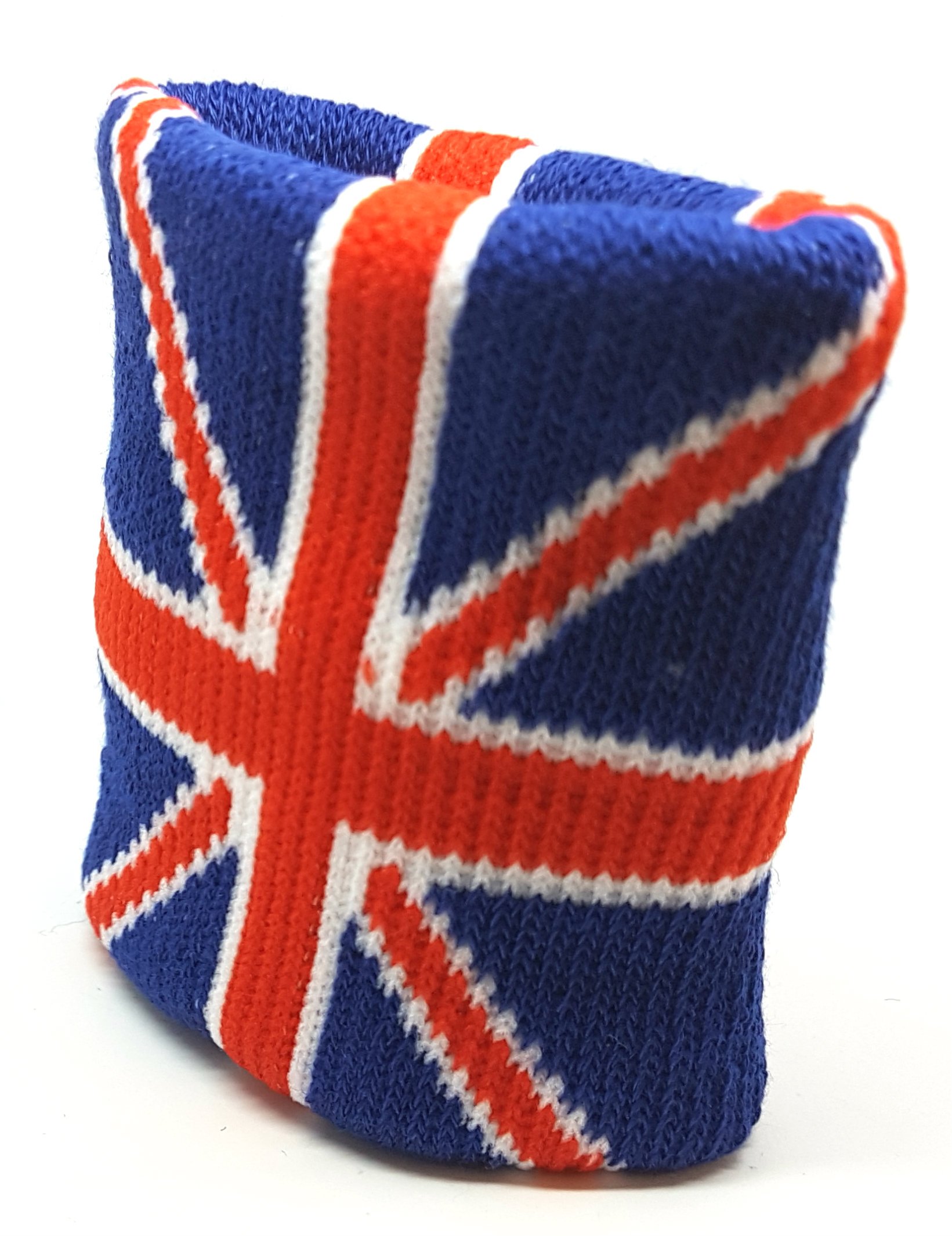 Set of 2 Union Jack Sweatband Logo Wristbands England Union Jack, Sweat-Wicking Elastic Bands for Men & Women, Ideal for Running, Zumba, Tennis, Golf, Yoga, Cycling & Fitness