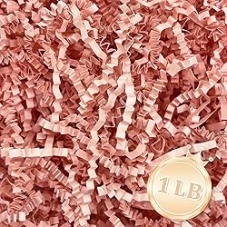 1 LB Pink Crinkle Cut Paper Shred Filler Great for