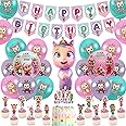 Crying Baby birthday party supplies, including cake caps, cupcake caps, flags, Latex Balloons, Foil Balloons,It is very suitable for boy's and girl themed birthday party supplies.